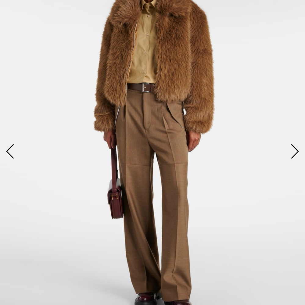 The Frankie Shop Plush Faux Fur Bomber Jacket - Picture 2 of 12